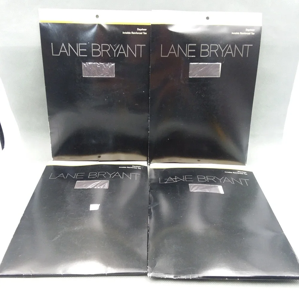Lane Bryant Daysheer Pantyhose Off Black  Size C‎ USA 100% Nylon NOS